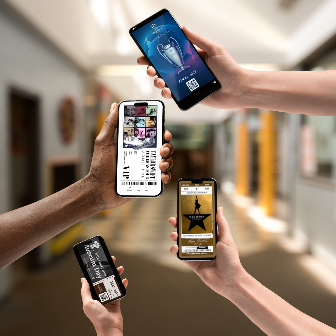 Anteprima di titoli digitali scambiati su smartphone